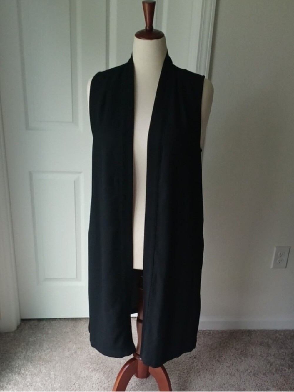 Mossimo Supply Co. Sleeveless Long Open Front Vest Large - Picture 7 of 7
